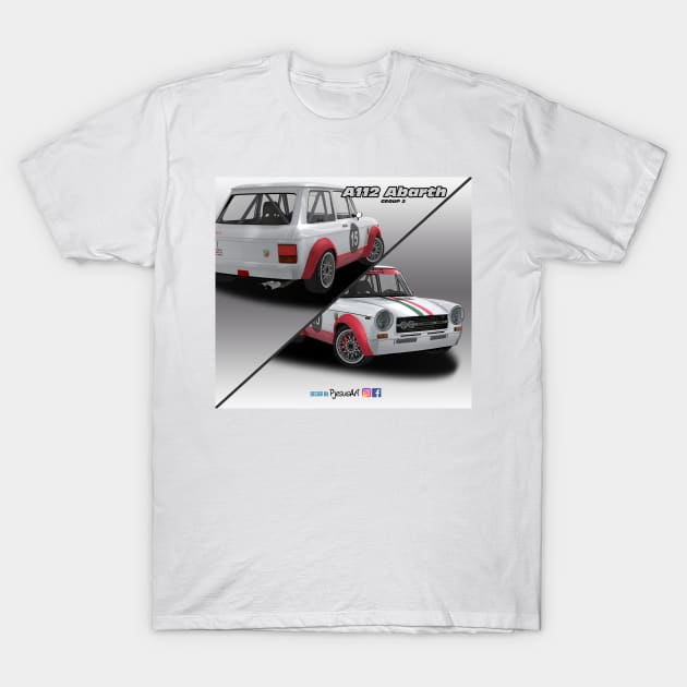 Autobianchi A112 Abarth 15 T-Shirt by PjesusArt